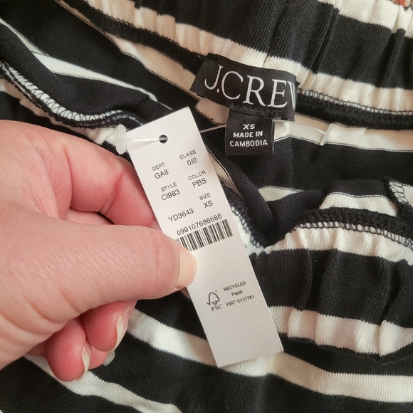 J.Crew New Mariner Striped Jersey Shorts - Picture 3 of 4